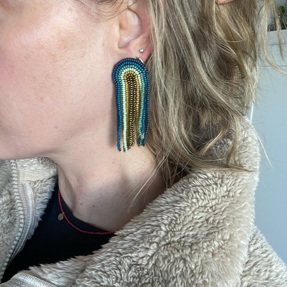 Retro beaded earrings - Picture 4 of 4